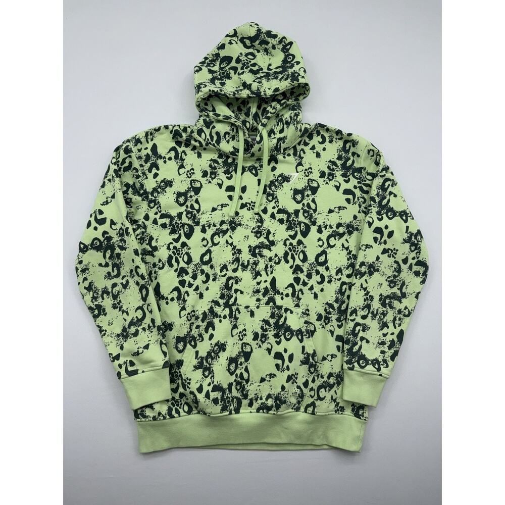 Gymshark Hoodie Women Small Green Animal Graphic Sweatshirt Pullover Hooded Gym